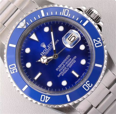 rolex submariner blue 2023|rolex submariner blue bezel price.